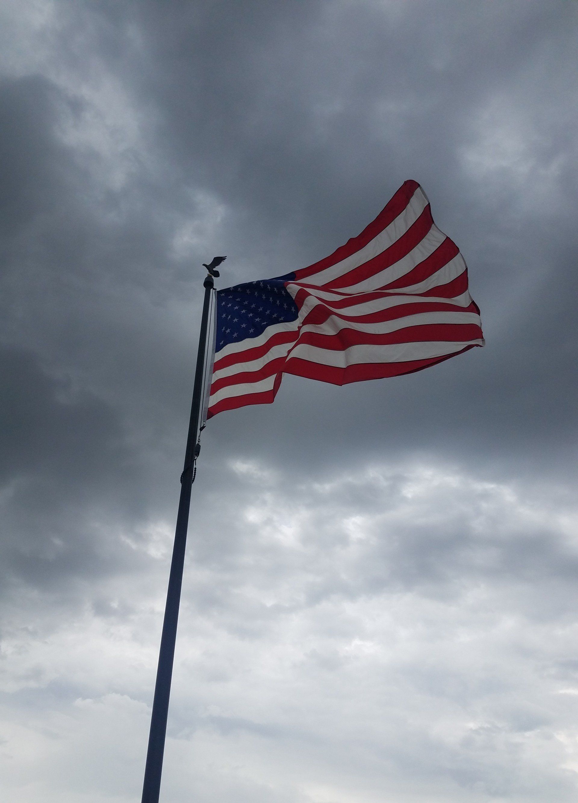 Flag on Flagpole Under Gray Skies — Arlington, TX — FSI
