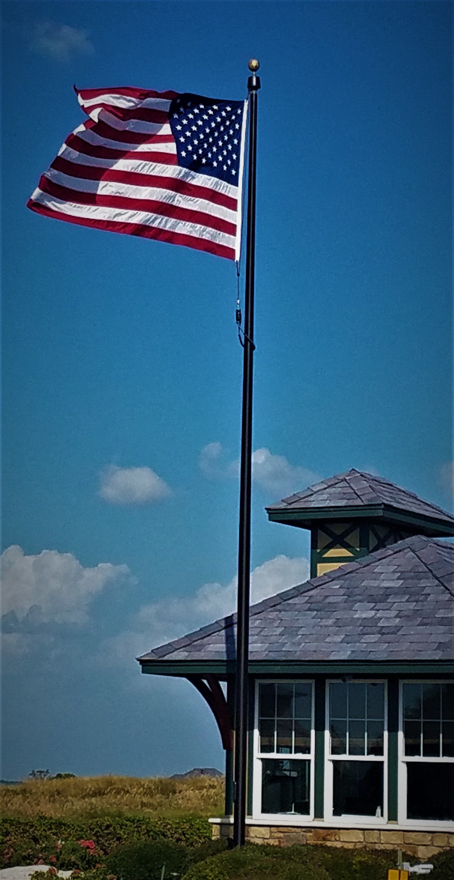 Flagpole on Entrance — Arlington, TX — FSI