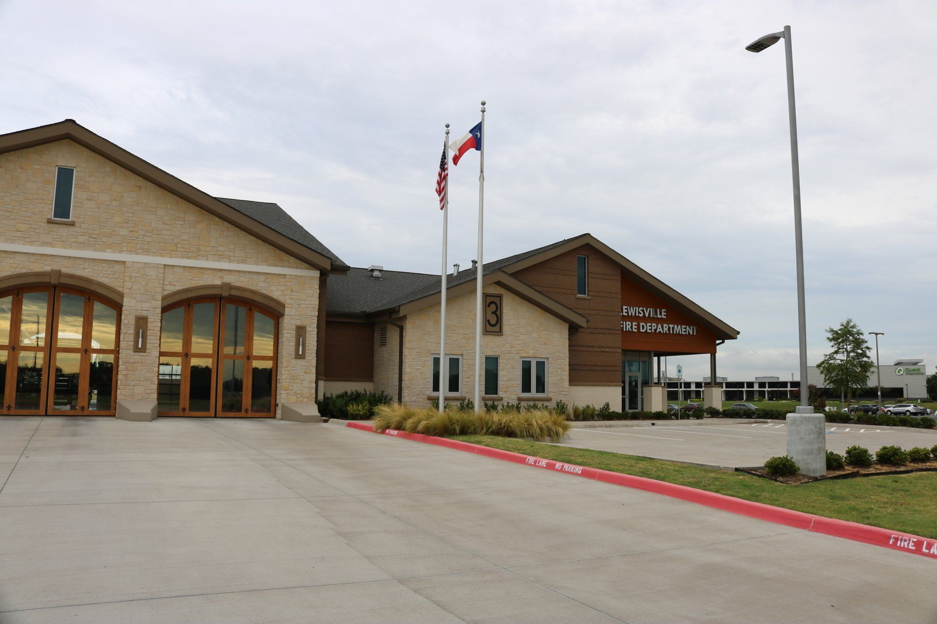Two Tall Flagpoles — Arlington, TX — FSI