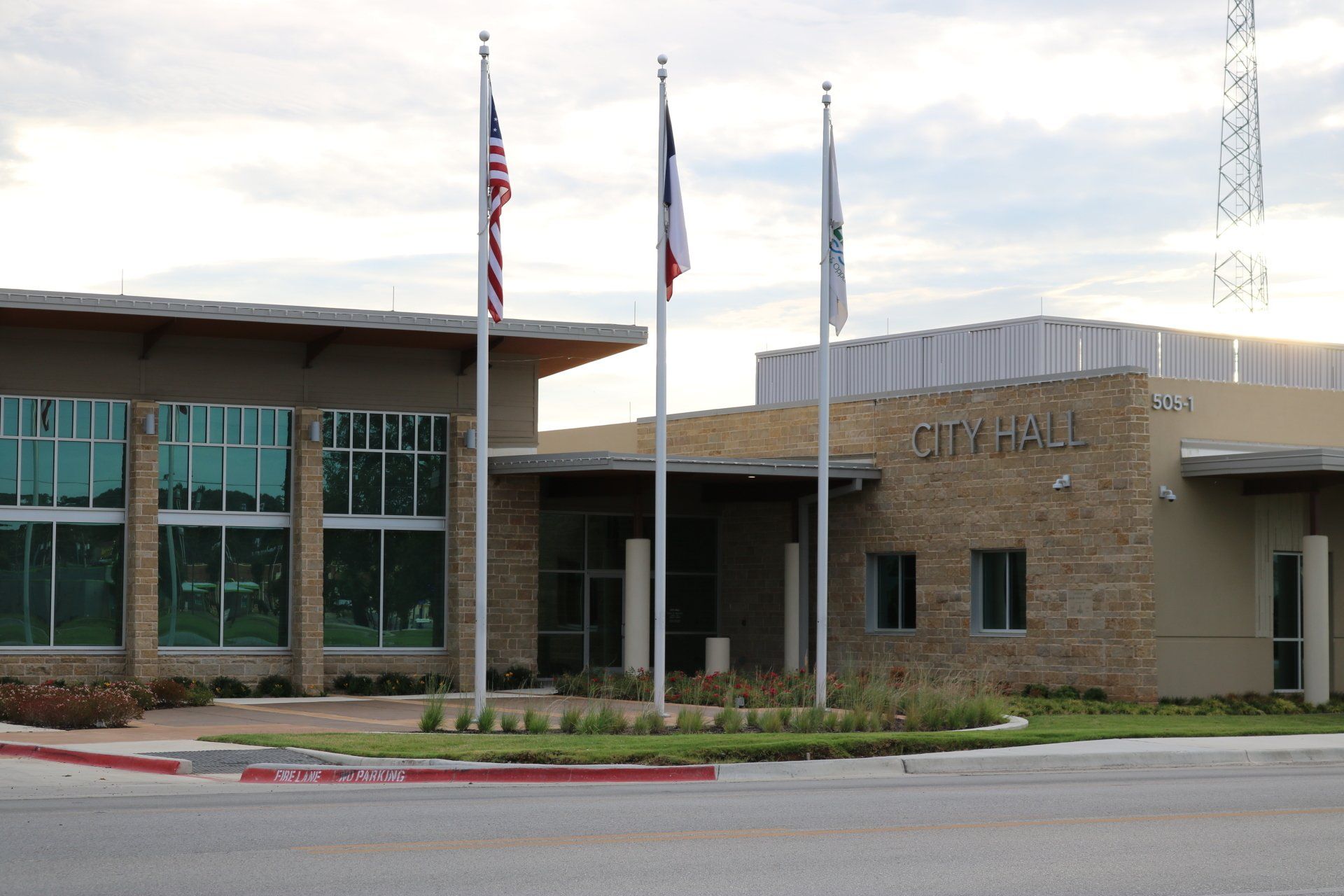 Three Flagpoles — Arlington, TX — FSI