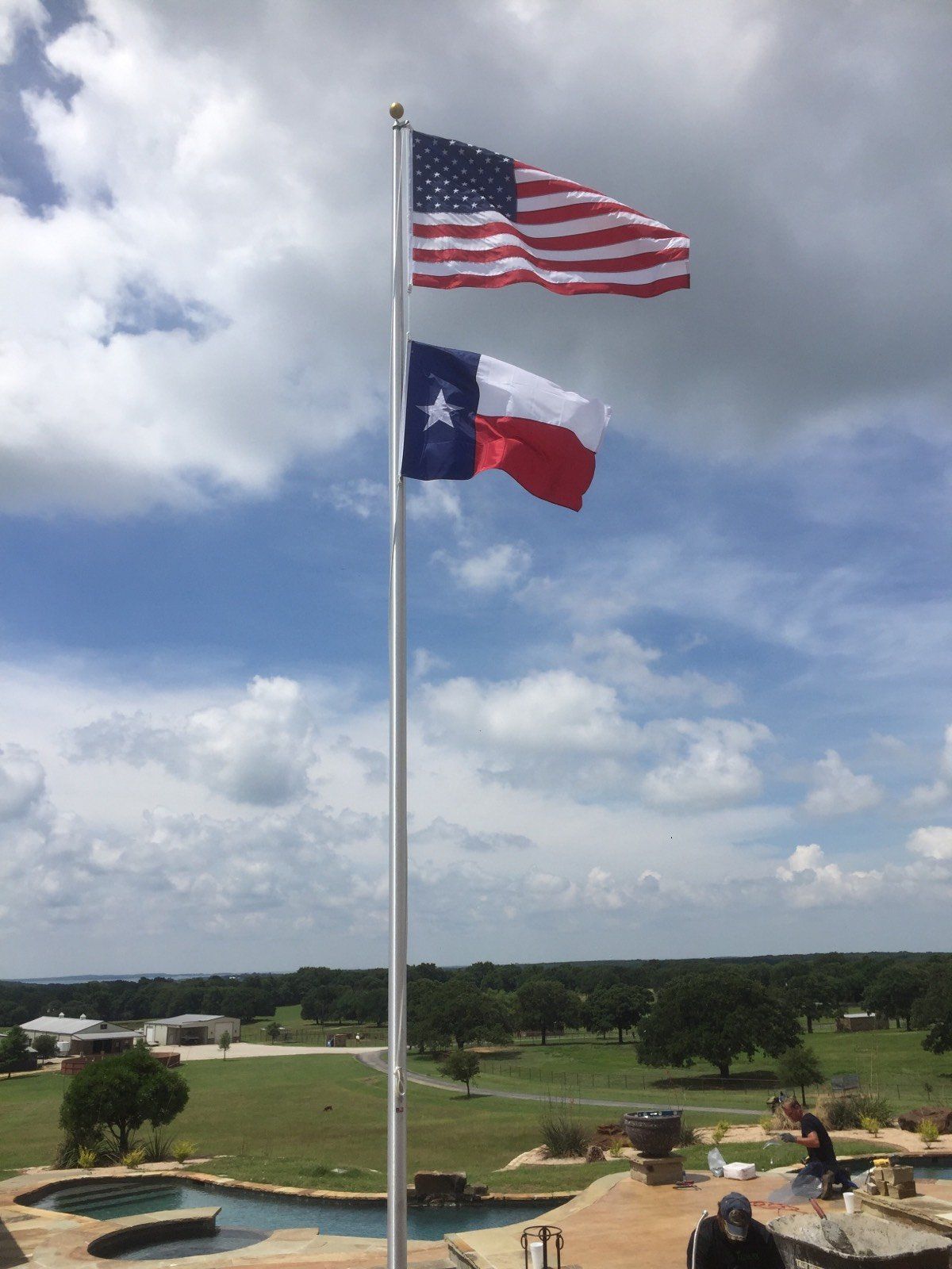 Two Flag Poles — Arlington, TX — FSI