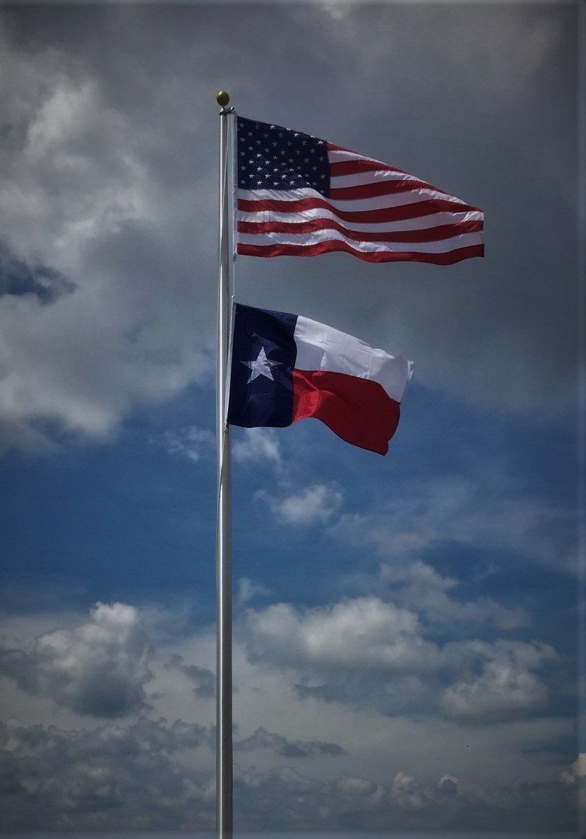 Flagpoles Under Blue Skies — Arlington, TX — FSI