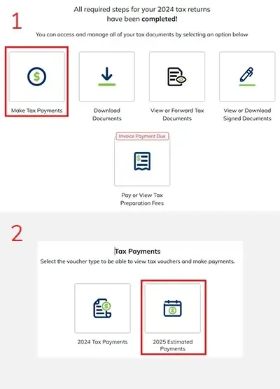 Make Tax Payments Step