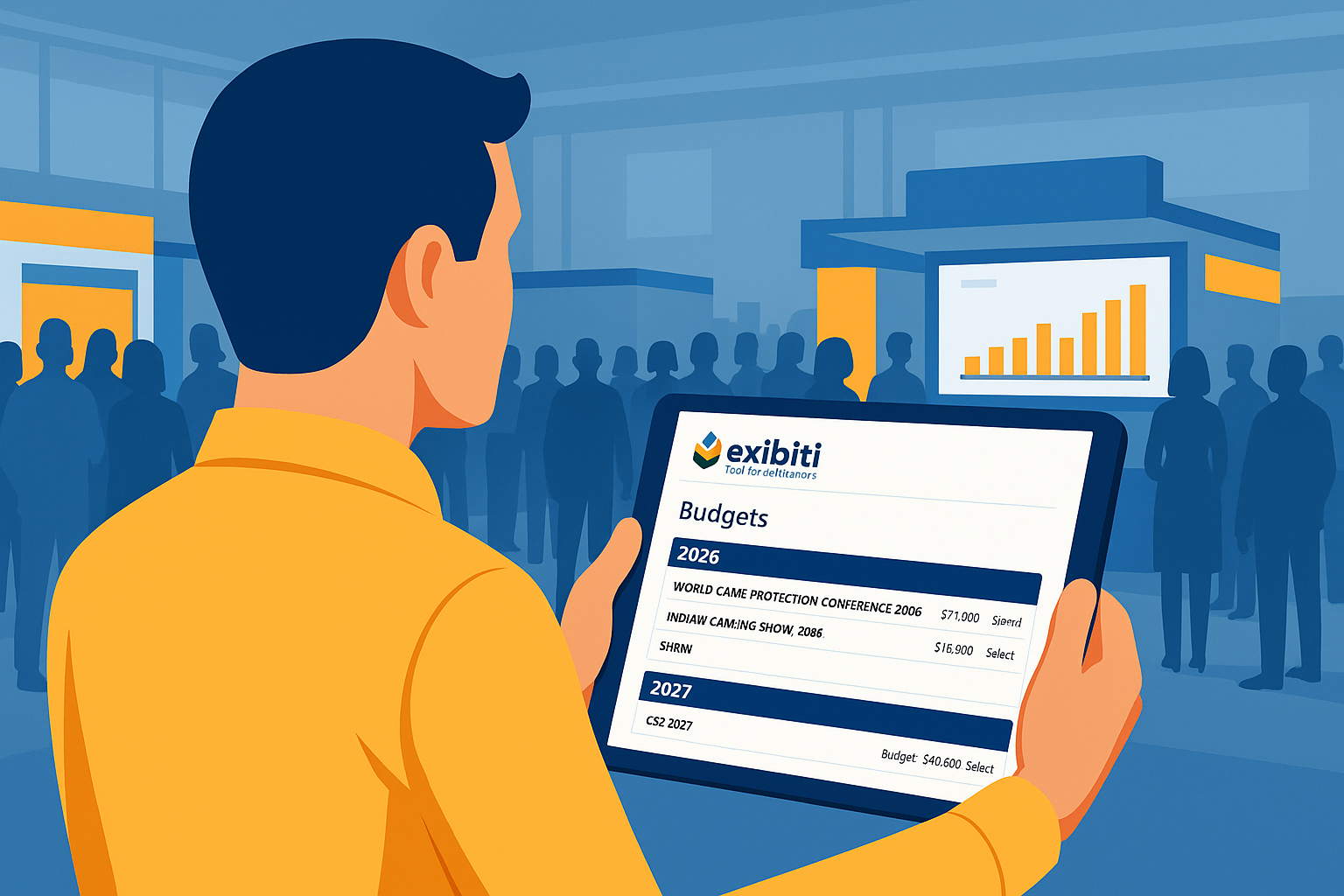 Keep track of budgets and more with Exibiti