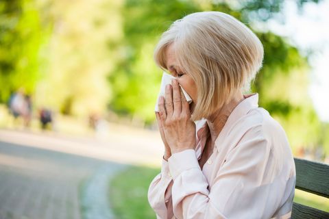 Old Woman Sneezing — Bourbonnais, IL — David E. Krause, M.D., Ltd.