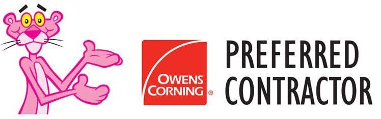 The pink panther is a preferred contractor for owens corning