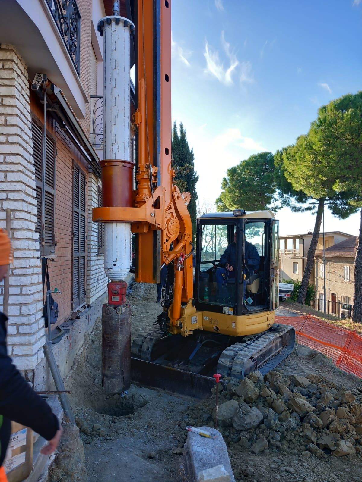 Preparazione per palificazione