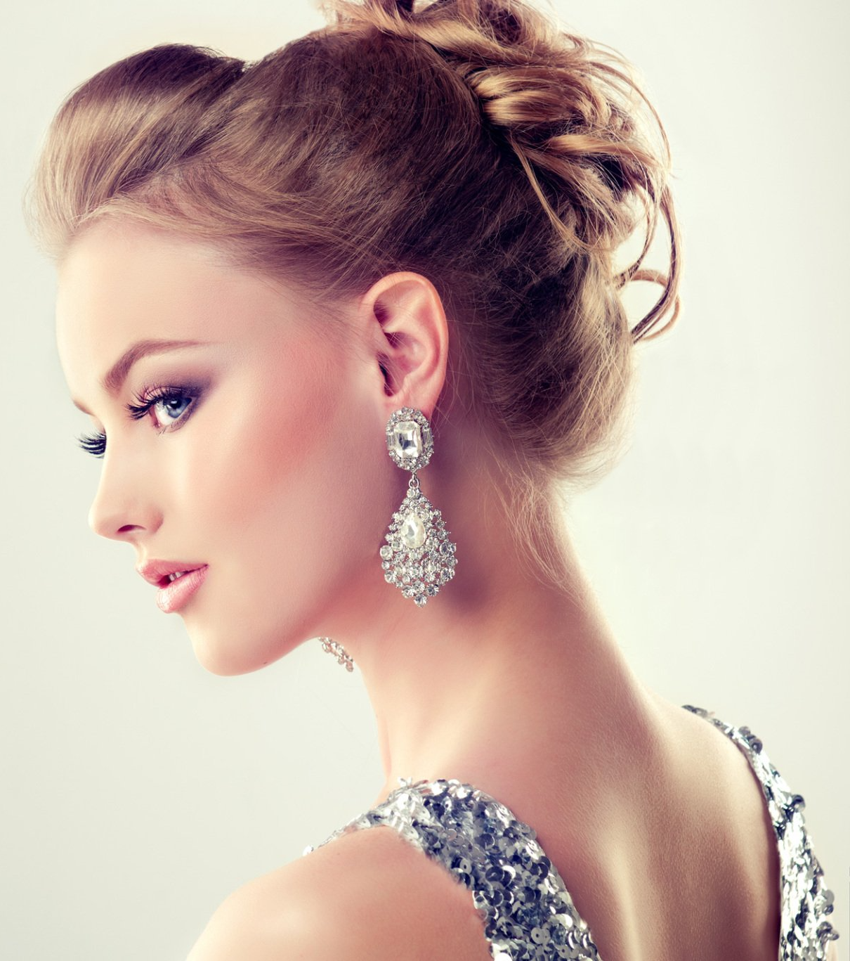 Beautiful Woman Wearing Earrings — Carlisle, PA — Kevin Bear Jewelers