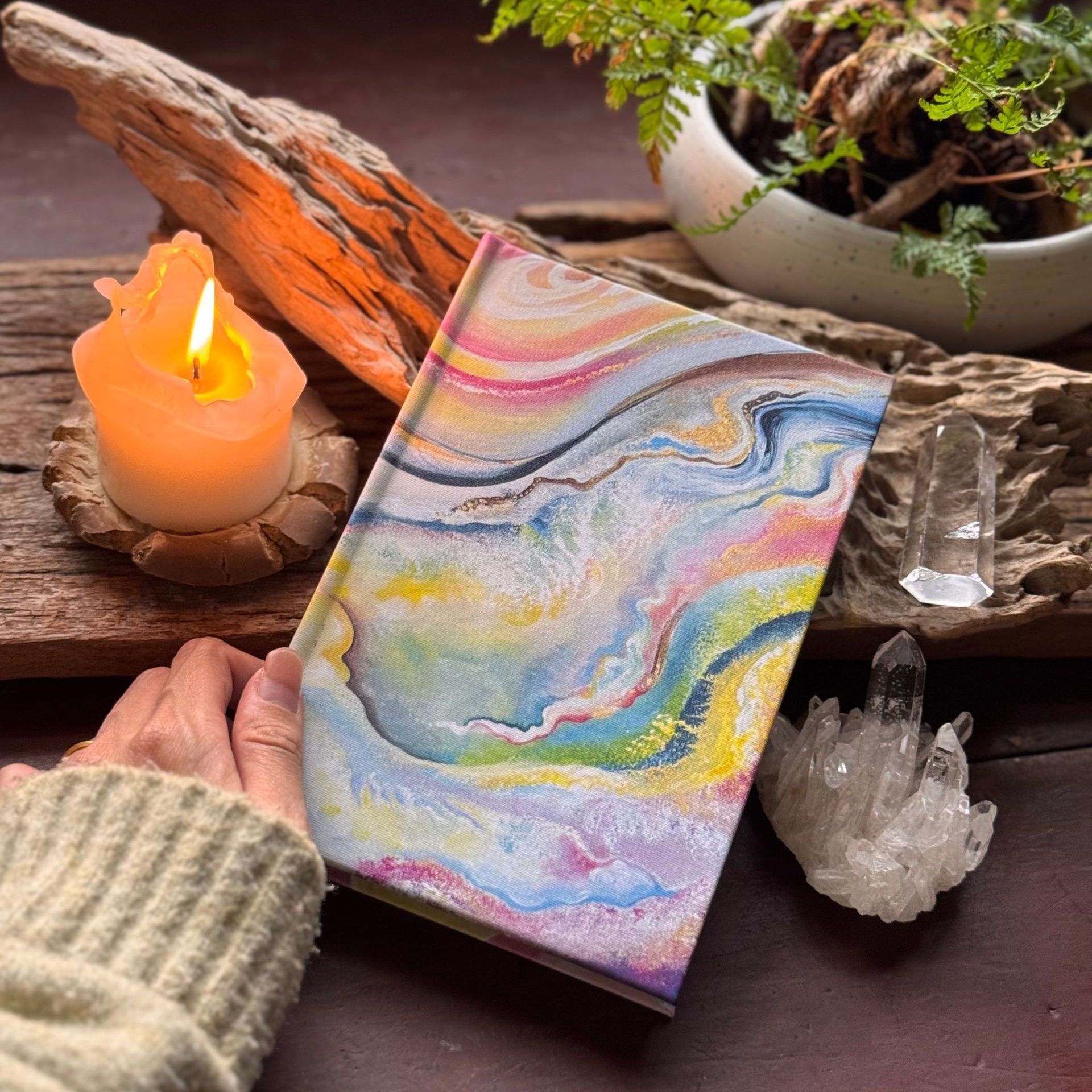 油畫布精裝筆記本