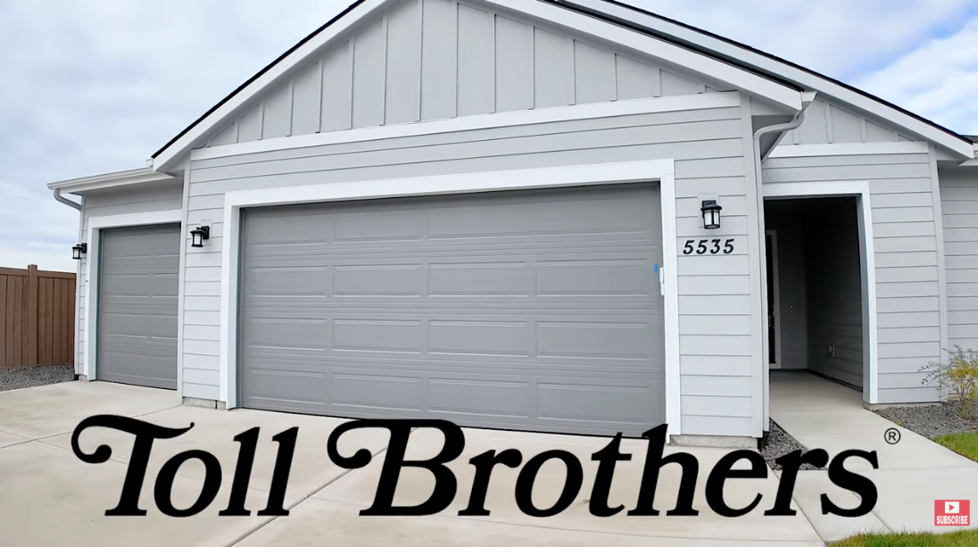 Photo of a home with text 'Toll Brothers’