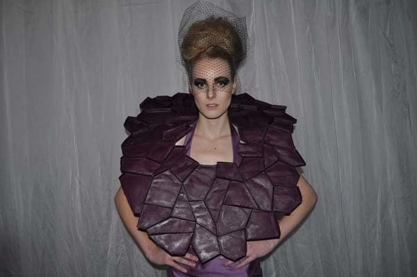 woman with large hair bun