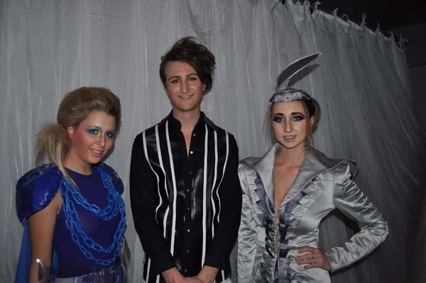 3 people with unique hair