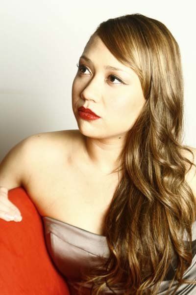 woman with freshly styled hair