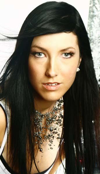 woman with straight black hair