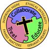 A logo that says collaborate treat educate family matters and servant hearts