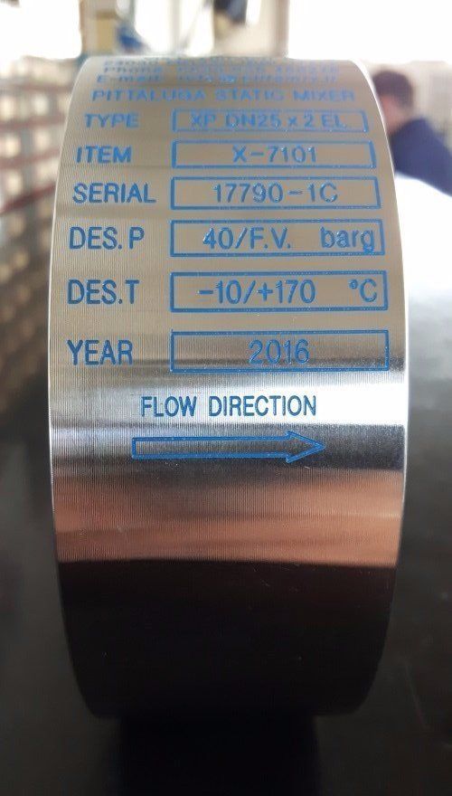 rullo di acciaio con incisione