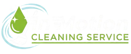 Logo with a green water droplet and swirls, plus