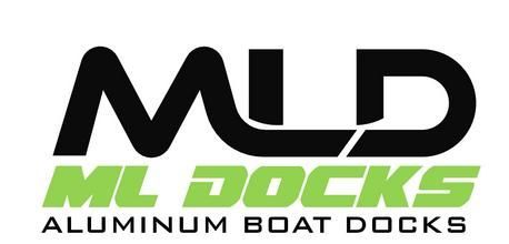 A logo for a company called mild aluminum boat docks