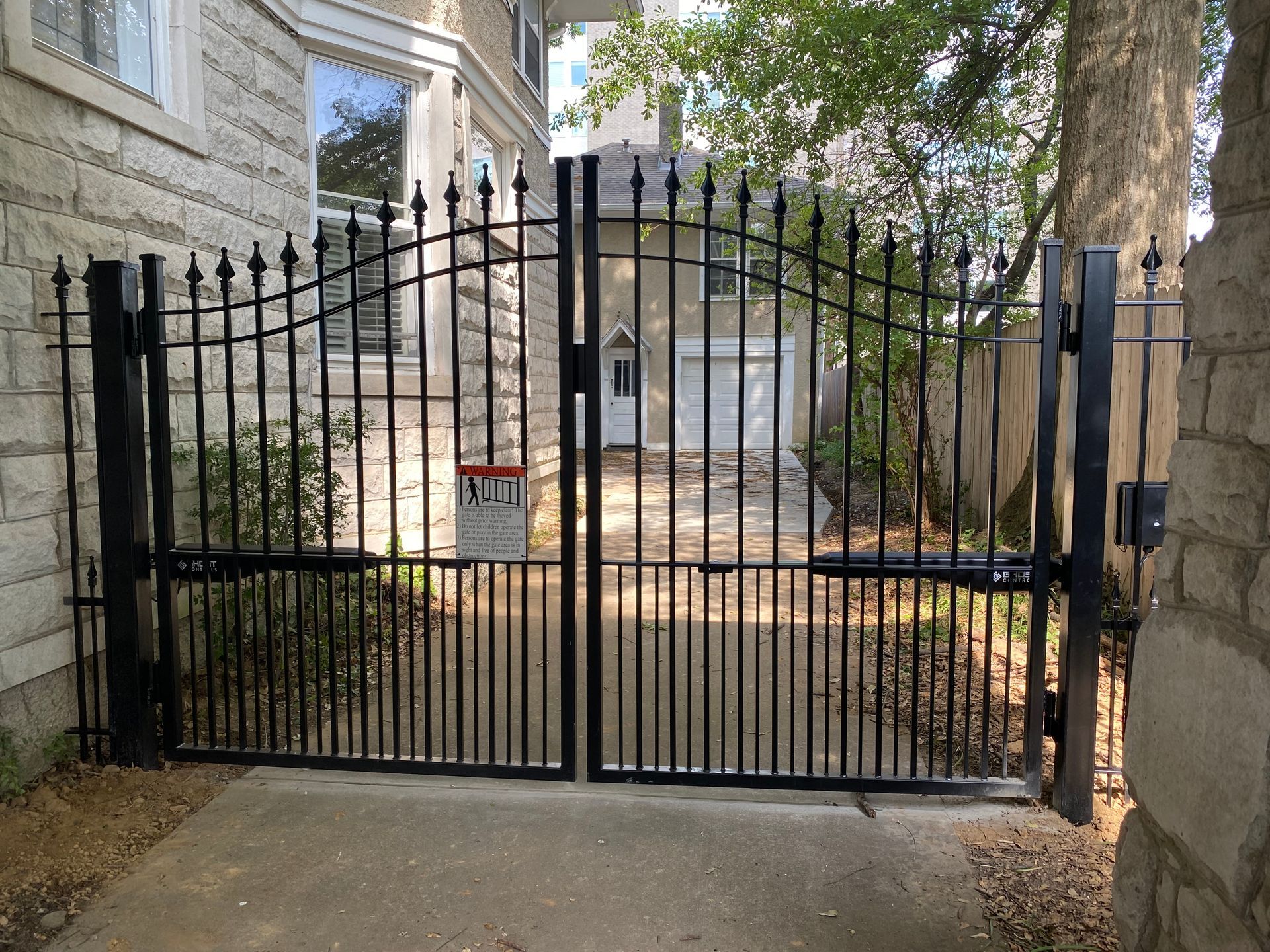 Iron gate with Double Automatic Gate opener