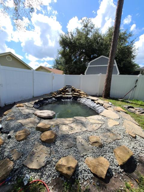 Koi Pond Installation — Jacksonville, FL — K & R Pond Care Inc