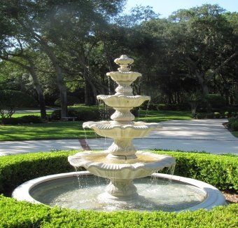 Fountain After Cleaning — Jacksonville, FL — K & R Pond Care Inc