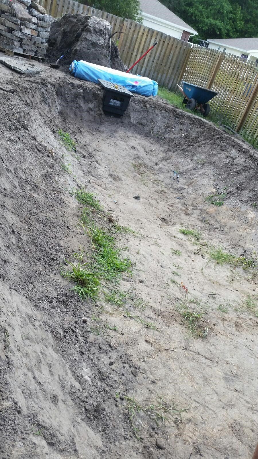 Before Installing A Small Pond — Jacksonville, FL — K & R Pond Care Inc