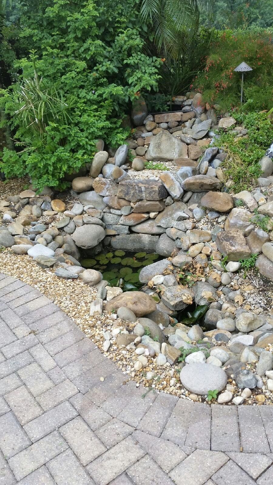 Small Pond With Falls — Jacksonville, FL — K & R Pond Care Inc