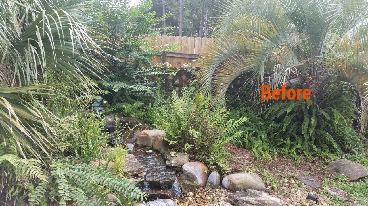 Before Pond Clean Up — Jacksonville, FL — K & R Pond Care Inc