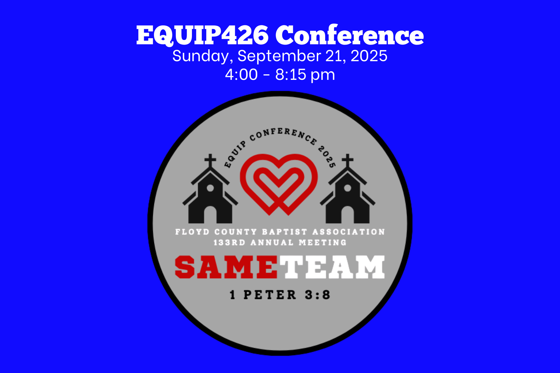 A logo for equip426 conference on September 21 , 2025