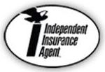 A black and white logo for an independent insurance agent.