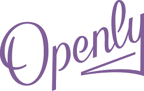 The word openly is written in purple on a white background.