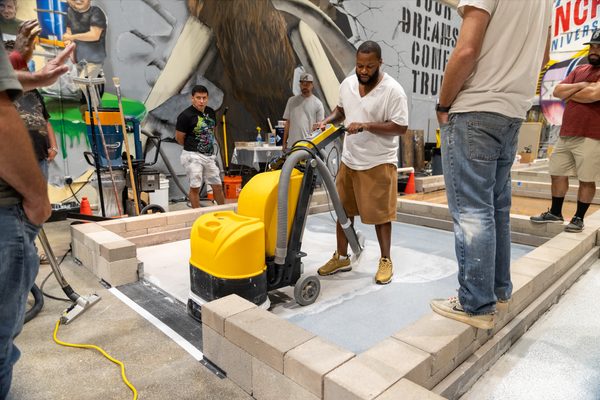 Concrete Grinding with the Concrete Genie.