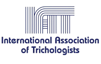 Logo of the International Association of Trichologists; blue text and lines.