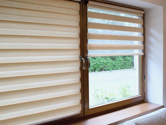 Light Brown Colored Window Blind — San Diego, CA — Blind Speed-Sparkle Blinds