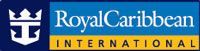 A blue and yellow logo for royal caribbean international