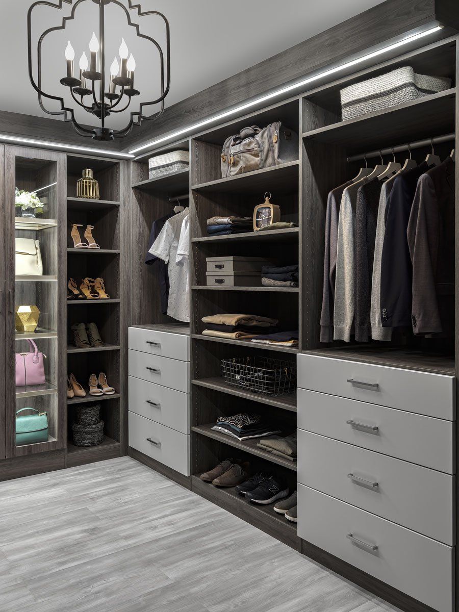 Vintage and Drift Custom Walk In Closet System