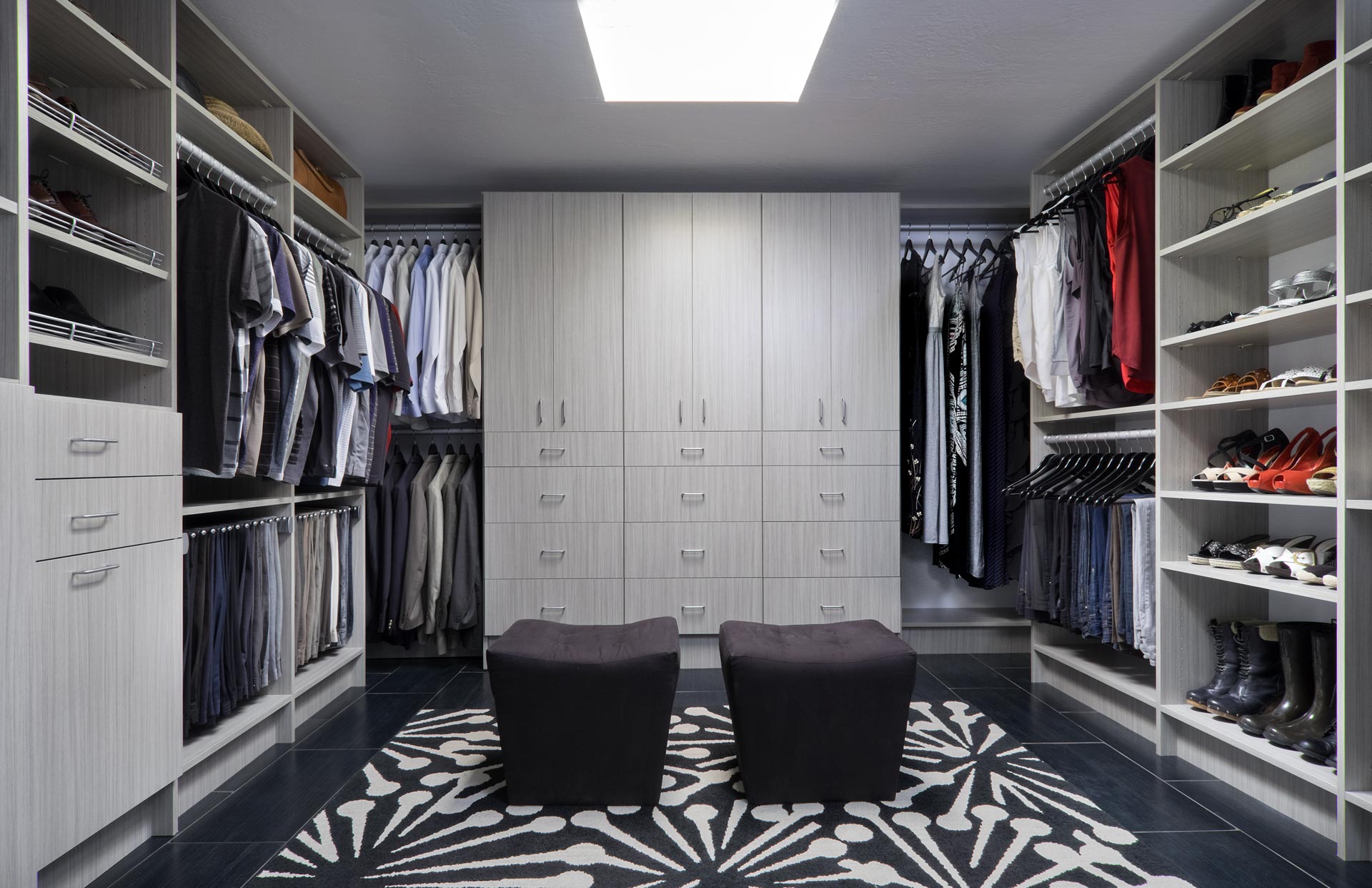 Concrete Finish Walk In Closet System