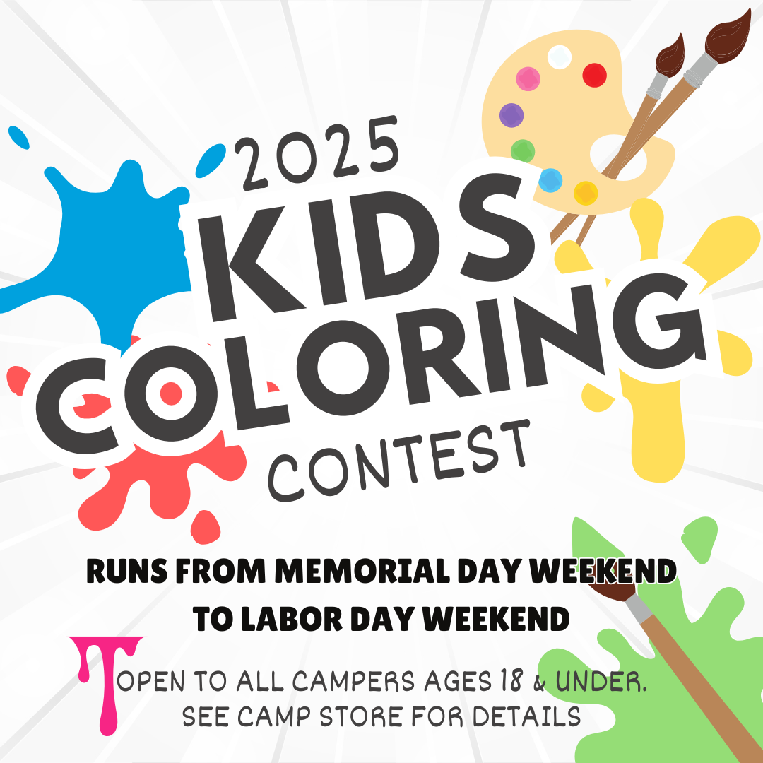 A poster for the 2025 kids coloring contest