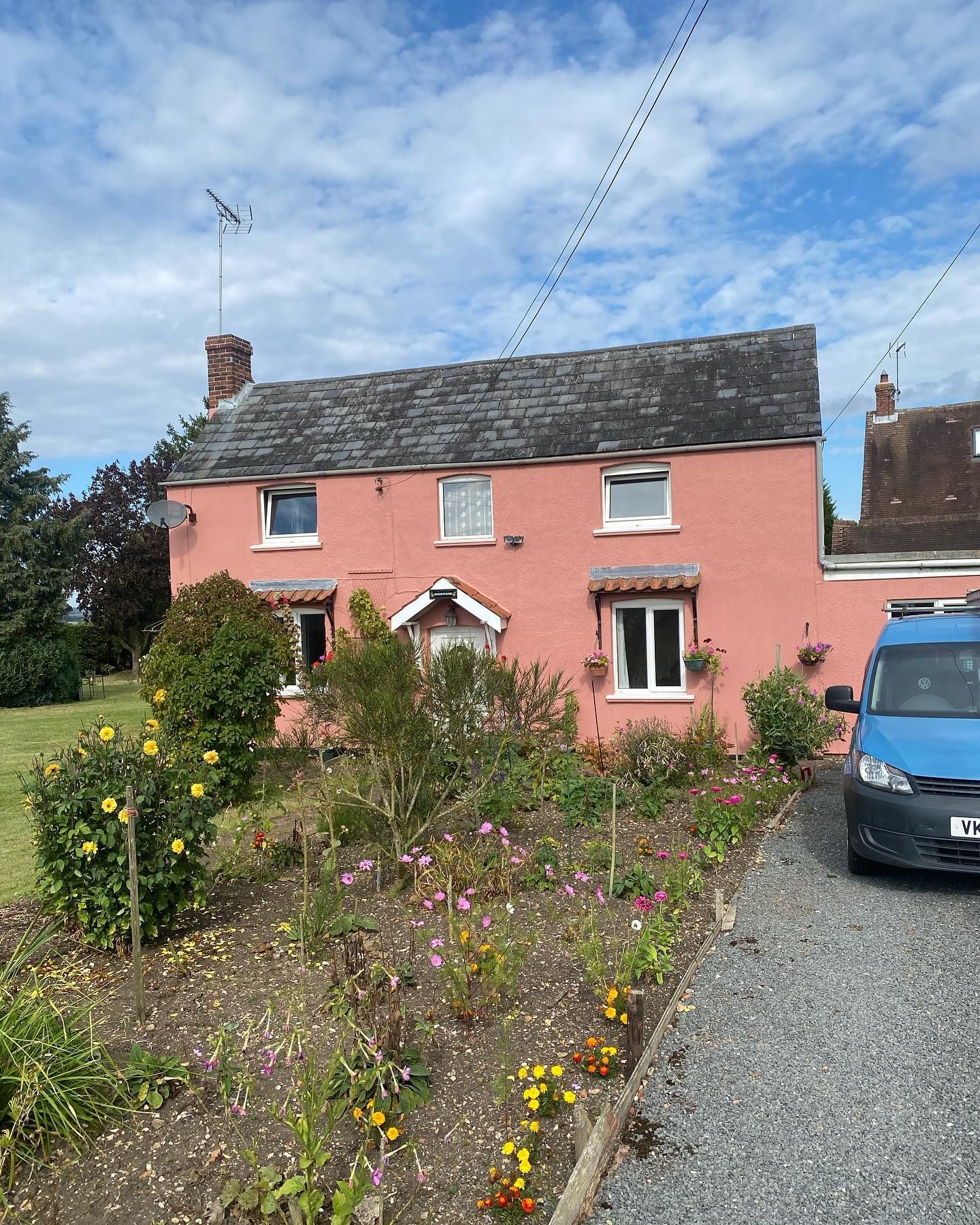 Exterior home improvements on a period timber framed building by DMB Painting and Decorating near Sudbury Suffolk.