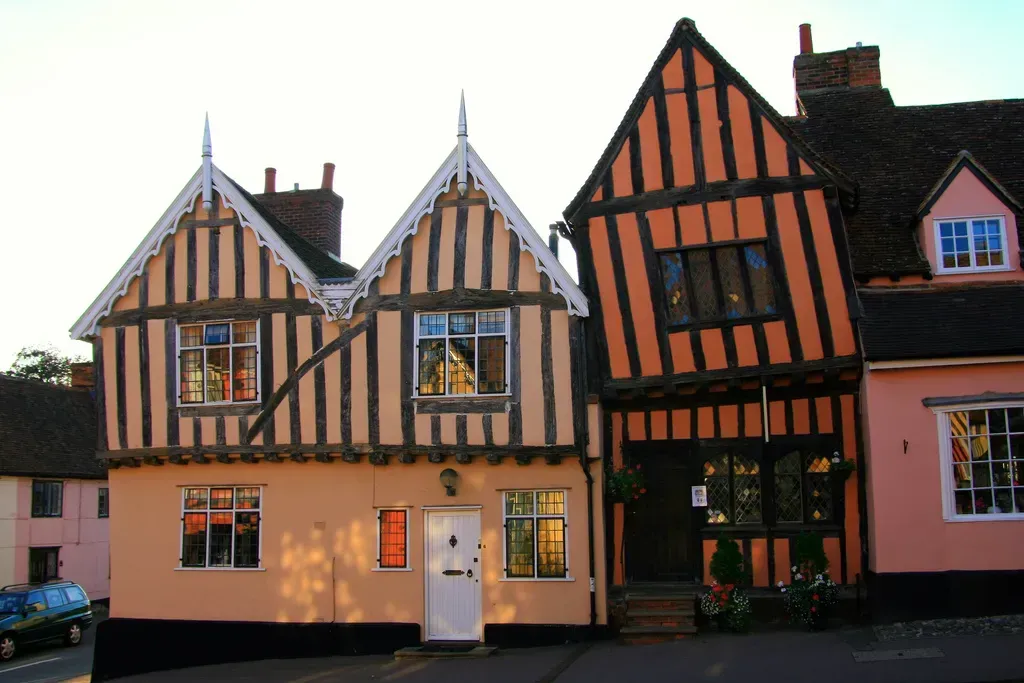 Suffolk buildings limewashed in a variety of colours | DMB Painting & Decorating