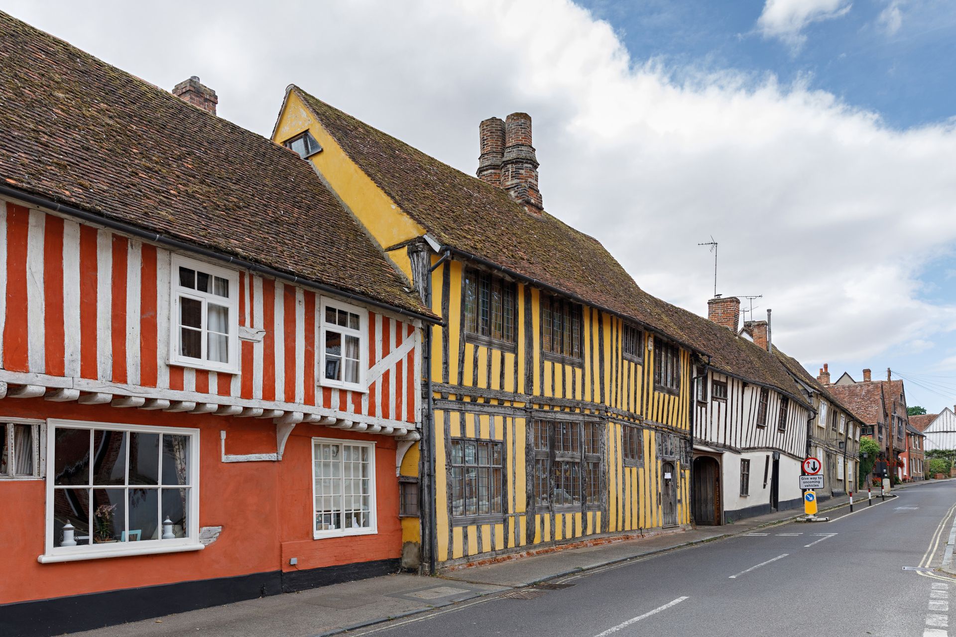 Painting and decorating listed timber framed buildings in Lavenham
