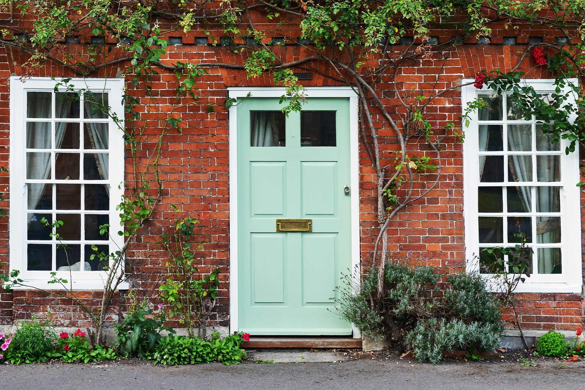Beautifully painted front door by professional painter and decorator. | Painting your front door.