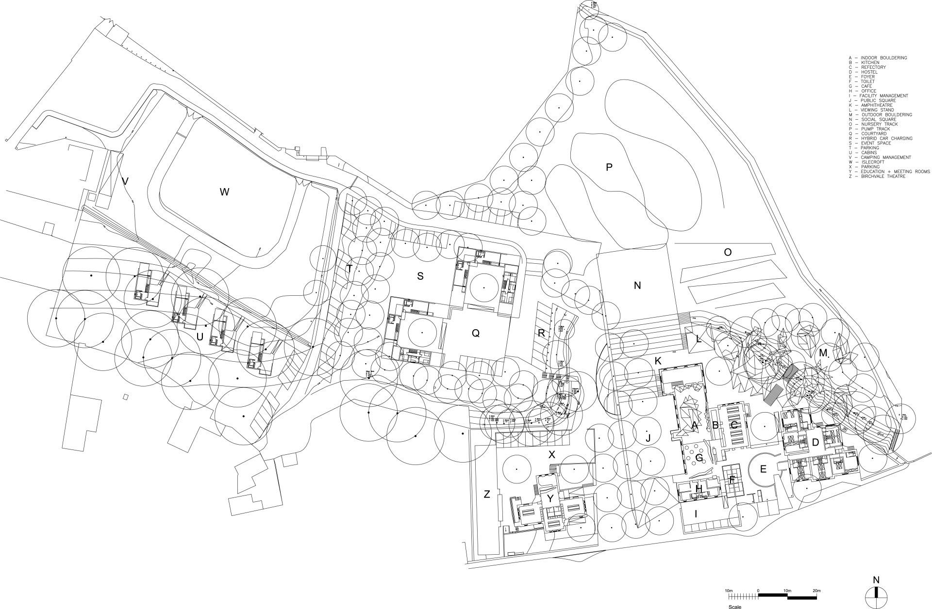 Proposed site plan for the Dalbeattie Rocks and Wheels project