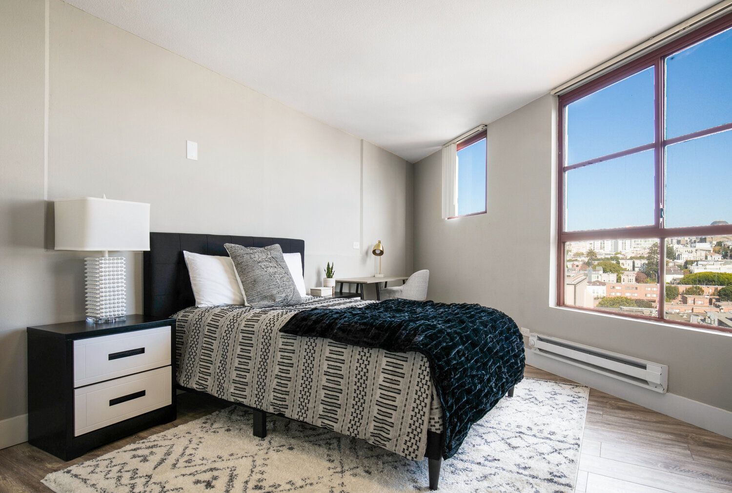 Interior Photo of Webster Tower & Terrace Furnished Bedroom