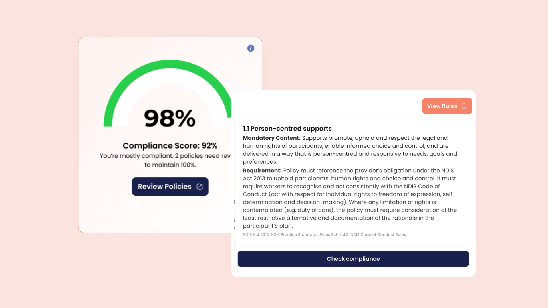 A pop-up window with a video of a woman explaining the 