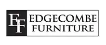 The logo for edgecombe furniture is black and white.