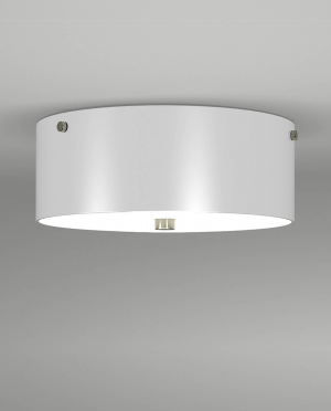 A white ceiling light is hanging from the ceiling.