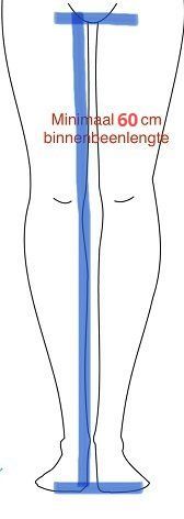 minimum lengte binnenbeen