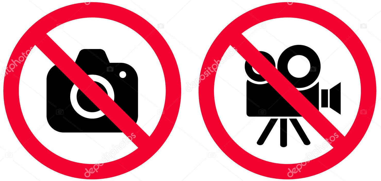 verboden foto/video's te maken van personeel zonder toestemming