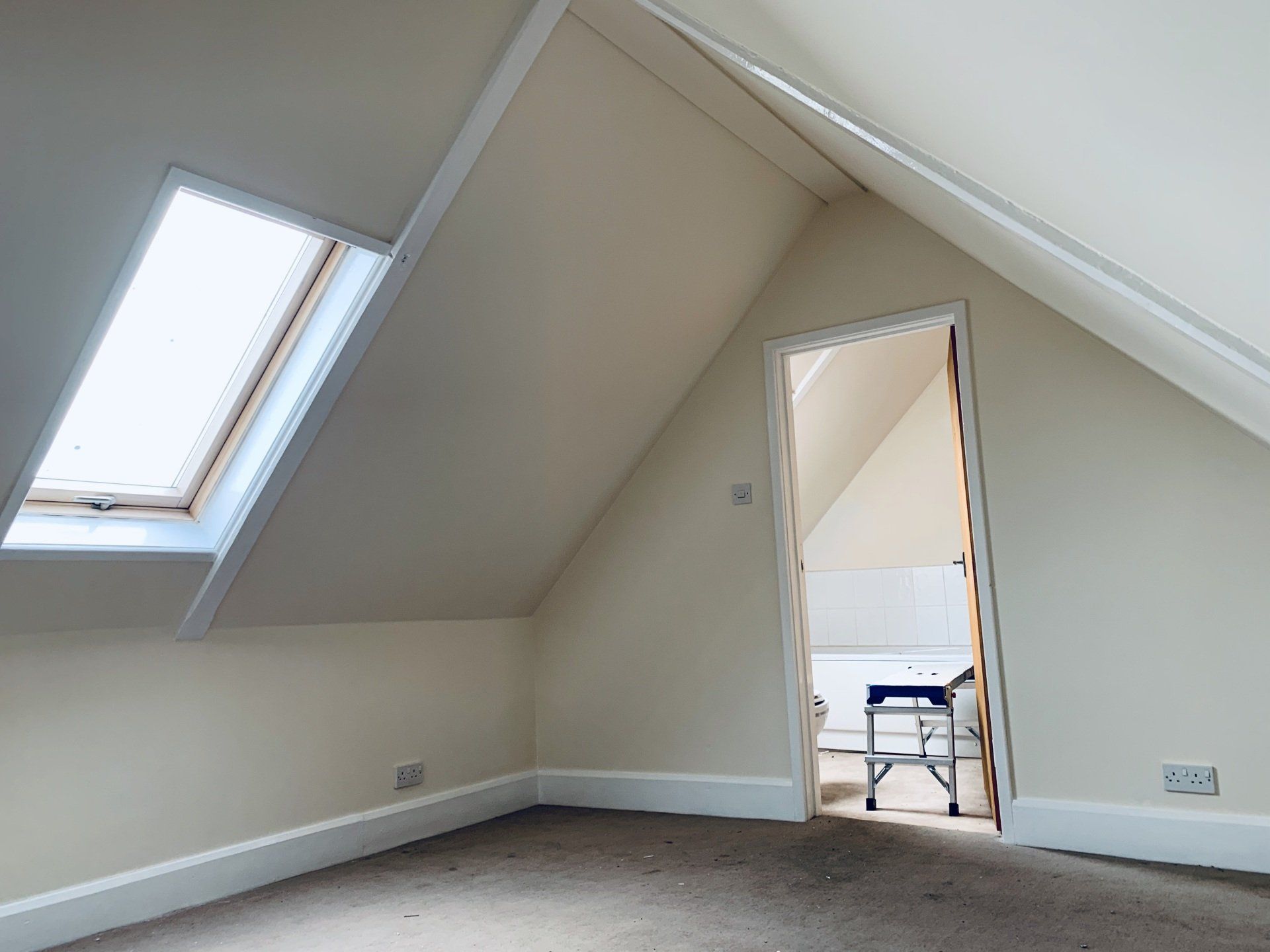 Image showing completed project - Walls & ceilings having been plastered and decorated